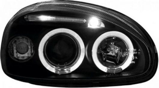 Μπροστινά Φανάρια Dectane Angel Eyes για Opel Corsa B 3 / 5 93-01 2τμχ