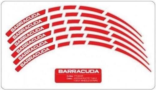 Αυτοκόλλητη Ταινία Ζάντας Barracuda NS5400 / R Κόκκινο / Λευκό