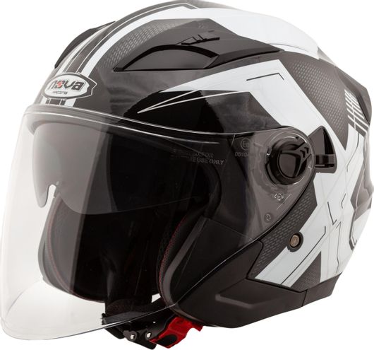 Κράνος Μοτοσυκλέτας Jet Nova N211 Xcode XXL Μαύρο / Λευκό