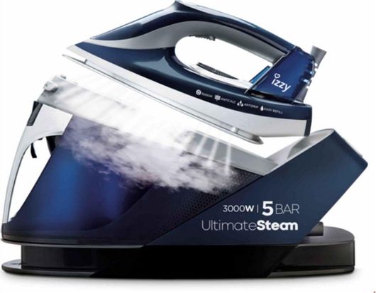 Σύστημα Σιδερώματος Izzy IZ-1106 Πίεσης 5bar με Δοχείο 1.5lt Μπλε