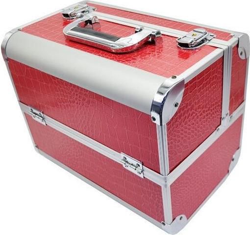 Βαλιτσάκι Αισθητικής 26X32X21CM Κόκκινο Κροκό