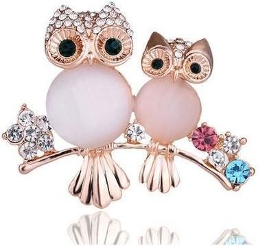 Γυναικεία Καρφίτσα 4629 Πέτου Κουκουβάγια Owl Χρυσό