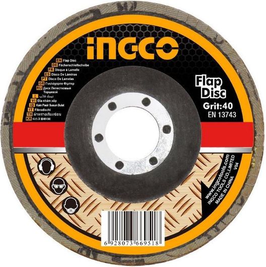 Δίσκος Λείανσης Ingco Fiber Μετάλλου P40 115mm