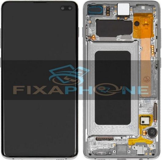 Οθόνη Κινητού Samsung για Galaxy S10 Plus με Μηχανισμό Αφής & Πλαίσιο Λευκό