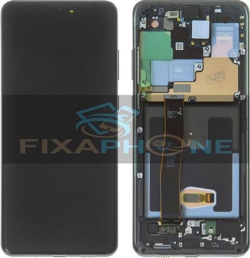 Οθόνη Κινητού Samsung για Galaxy S20 Ultra με Μηχανισμό Αφής & Πλαίσιο Μαύρο