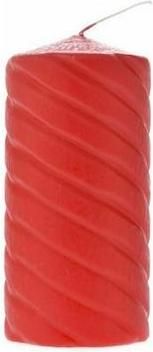 Διακοσμητικό Κερί Iliadis Κόκκινο Στριφτό 7x14cm