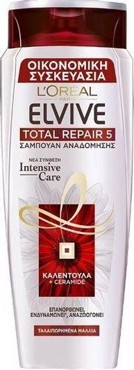 Σαμπουάν L'Oreal Paris Elvive Total Repair 5 για Αναδόμηση / Θρέψη για Εύθραυστα Μαλλιά 700ml
