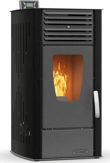 Σόμπα Pellet Thermiki Aero 12 Αερόθερμη 12kW Μαύρο