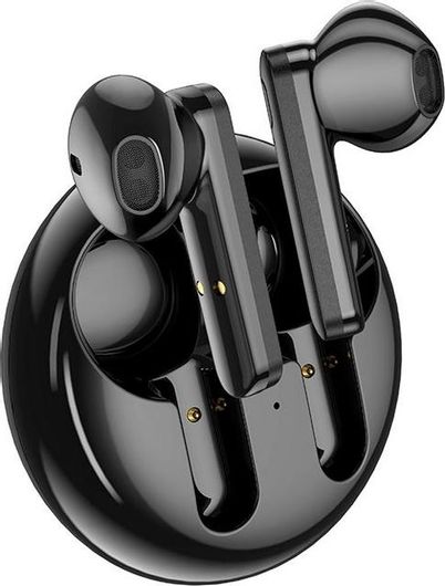 Borofone BW08 Luxury Earbud Bluetooth Handsfree Ακουστικά με Θήκη Φόρτισης Μαύρο