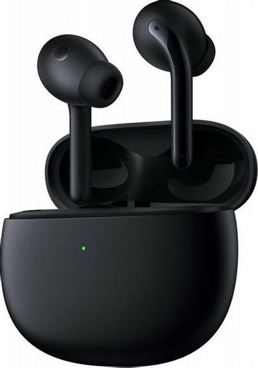 Xiaomi Buds 3 Bluetooth Handsfree Ακουστικά με Αντοχή στον Ιδρώτα & Θήκη Φόρτισης Μαύρο