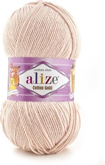 Νήμα Πλεξίματος Alize Cotton Gold Al-401 100gr Εκρού