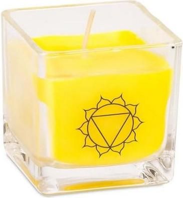 Αρωματικό Κερί σε Βάζο με Αιθέρια Έλαια Περγαμόντο & Γκρέιπφρουτ 3ου Τσάκρα 260gr 