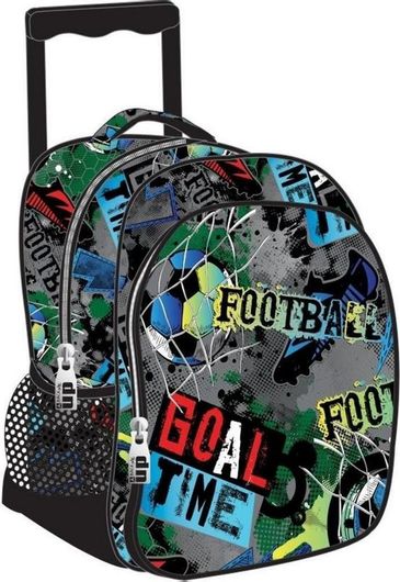 Σχολική Τσάντα Τρόλεϊ Νηπίου Back Me Up Goal Πολύχρωμο