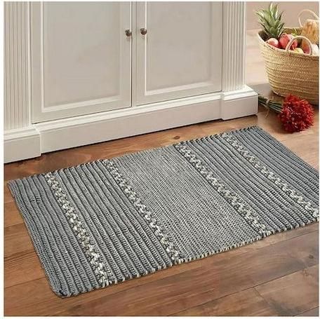 Χαλάκι Κουζίνας Lino Home Ορθογώνιο με Αντιολισθητικό Υπόστρωμα Γκρι 60x90cm