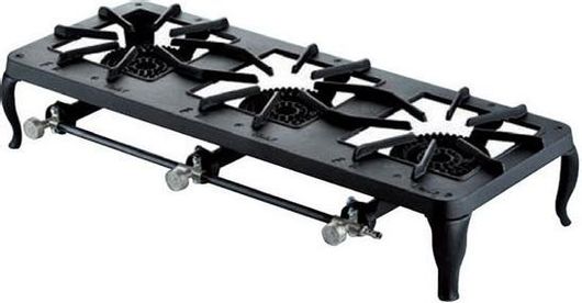 Επαγγελματικκή Εστία Foker Europa Υγραερίου Τριπλή 12kW 79x37x16.5cm