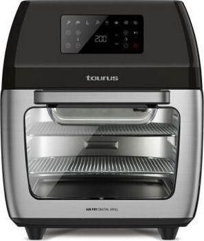 Φριτέζα Αέρος Taurus Digital Grill AF1700DX με Αποσπώμενο Κάδο 12lt Μαύρο