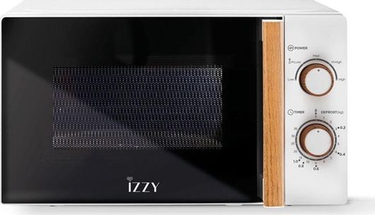 Φούρνος Μικροκυμάτων Izzy IZ-8006 Ελεύθερος Αναλογικός 20lt Λευκό
