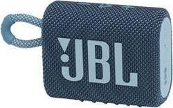 Ηχείο Bluetooth JBL Go 3 Αδιάβροχο 4.2W με Διάρκεια Μπαταρίας έως 5 Ώρες Μπλε