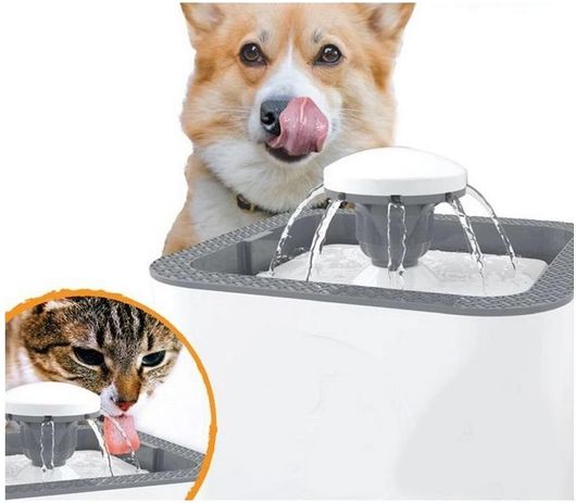 Ποτίστρα Σκύλου Συντριβάνι Αυτόματη 2.5lt 12cm Λευκό