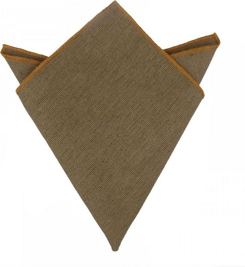 Λινό Ποσέτ Μαντήλι Κουστουμιού Τσέπης Σακακιού Μπεζ