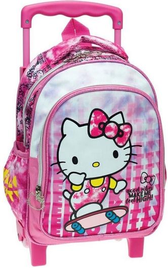 Σχολική Τσάντα Τρόλεϊ Νηπίου Gim Hello Kitty Ροζ