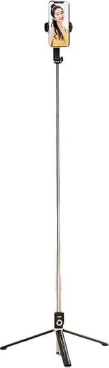 Selfie Stick P86-TC με Τηλεχειριστήριο Μαύρο