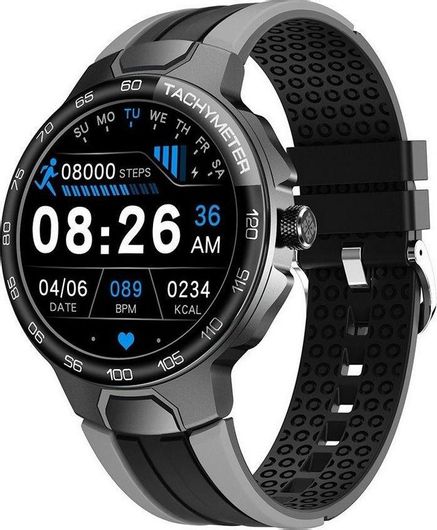 Smartwatch Aoke E15 44mm Silicone Grey / Black