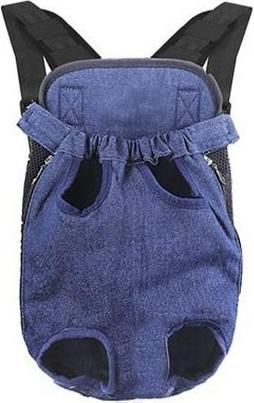 Τσάντα Μεταφοράς Σκύλου Πλάτης / Στήθους έως 4Kg Μπλε