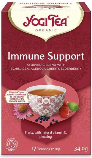Τσάι από Μείγμα Βοτάνων Yogi Tea Immune Support 17 Φακελάκια 34gr