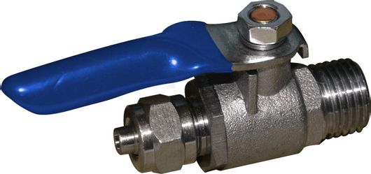 Μεταλλικό Μίνι Βανάκι 1 / 4" NPT X 1 / 4" για Σύνδεση με Κλέφτη