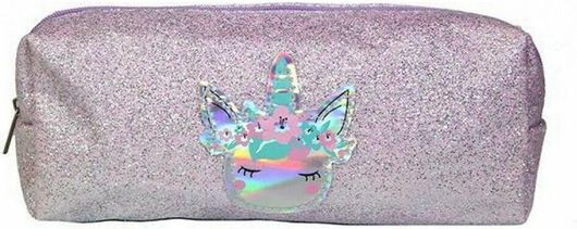 Κασετίνα Bagtrotter Glitter Unicorn με 1 Θήκη Ροζ
