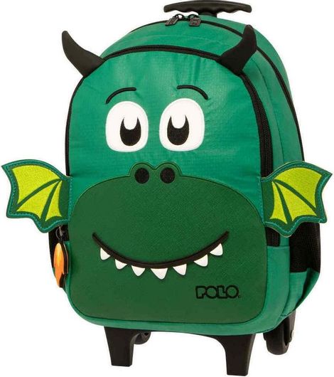 Σχολική Τσάντα Τρόλεϊ Νηπίου Πράσινο