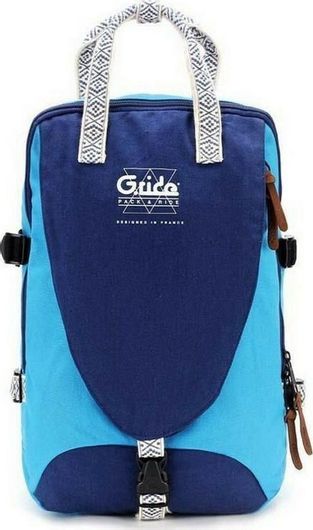 Σχολική Τσάντα Πλάτης Γυμνασίου / Λυκείου Bagtrotter Navy Μπλε