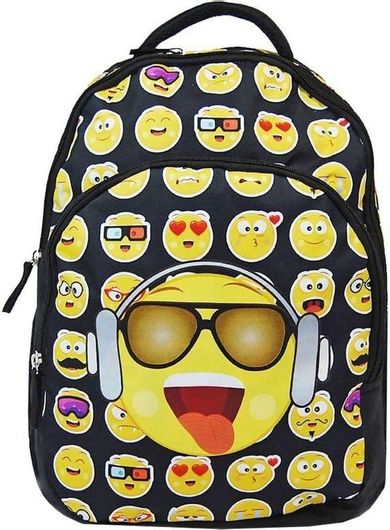 Σχολική Τσάντα Πλάτης Δημοτικού Emoji 1665-7156 Πολύχρωμο