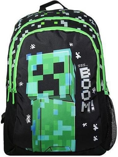 Σχολική Τσάντα Πλάτης Δημοτικού Bagtrotter Minecraft Μαύρο