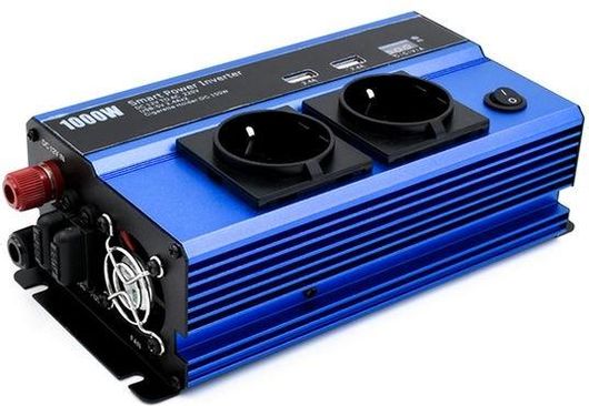 Inverter Αυτοκινήτου QY-7011 Τροποποιημένου Ημιτόνου 1000W για Μετατροπή 12V DC σε 220V AC με 2xUSB