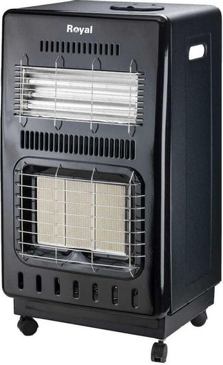 Σόμπα Υγραερίου Royal RS 42 Q Κεραμική με Αερόθερμο 4200W Μαύρη 43x38.5x78.5cm