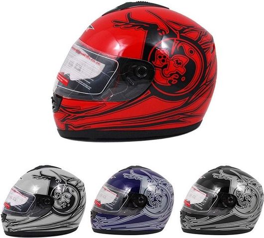 Κράνος Μηχανής Full Face V190 Large Μπλε