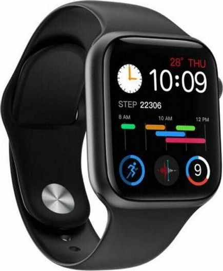 Smartwatch HiWatch W78Pro 1.75" Silicone Strap Black