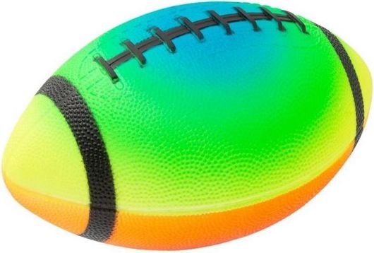 Μπάλα Παραλίας Πλαστική Rugby 23 cm Πολύχρωμο