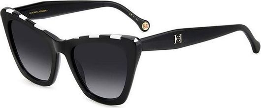 Γυναικεία Γυαλιά Ηλίου Carolina Herrera HER 0129 / S 80S / 9O με Μαύρο Κοκκάλινο Σκελετό & Γκρι Ντεγκραντέ Φακό