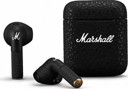 Bluetooth Handsfree Marshall Minor III Earbud με Αντοχή στον Ιδρώτα & Θήκη Φόρτισης Μαύρο