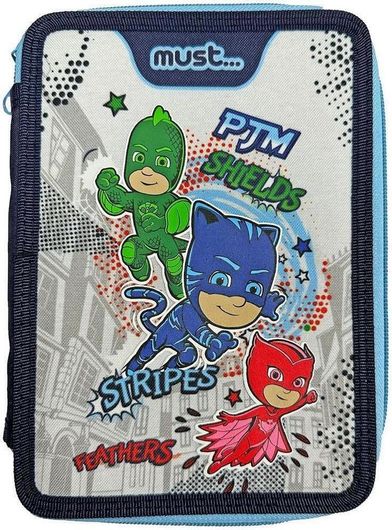 Must Team Pj Masks Anyone Can Be Hero Κασετίνα Γεμάτη Μπλε