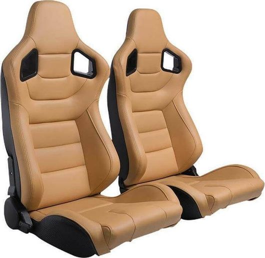 Κάθισμα Αυτοκινήτου Autoline 14361 Συνοδηγού Bucket από Δερματίνη Μπεζ