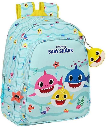 Σχολική Τσάντα Πλάτης Δημοτικού Safta Baby Shark με Μουσική Γαλάζιο