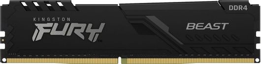 Μνήμη RAM Kingston Fury Beast 16GB DDR4 με Ταχύτητα 3200 για Desktop