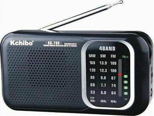 Kchibo KK-789 Φορητό Ραδιόφωνο Ρεύματος/Μπαταρίας Μαύρο