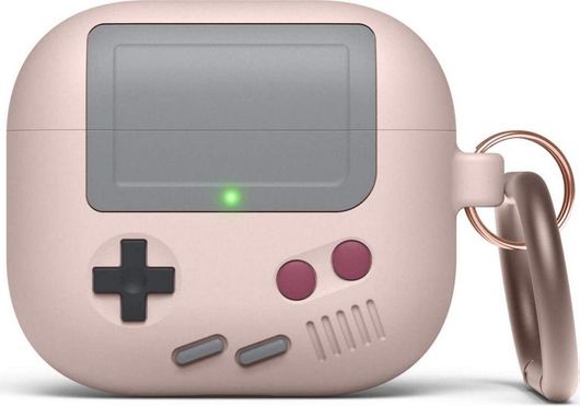 Θήκη Σιλικόνης Elago Retro AW5 Hang με Γάντζο για Apple AirPods 3 Sand Pink