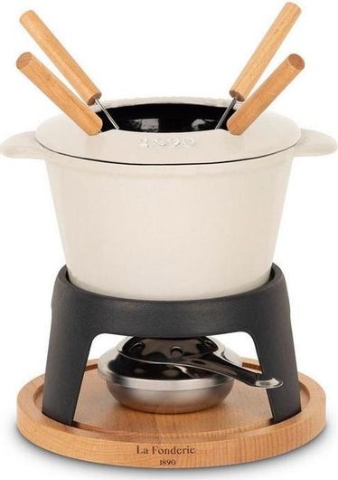 Σκεύος Φοντύ με Ρεσώ Μεταλλικό Μπεζ