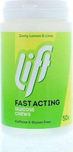 Gluco Fast Acting Clucose Chews Zesty Lemon Lime 50 Μασώμενες Ταμπλέτες
